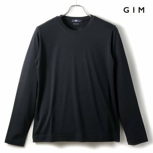 ◆【gim(ジム)/プラチナフェイスコットン長袖クルーネックＴシャツ】[gim2370106-L]