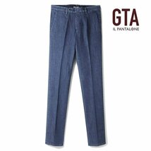 ◆【GTA(ジーティーアー)/春夏/1プリーツスリムテーパードコットンストレッチデニムパンツ(811/27721)】[gta2380292-48]_画像1