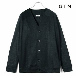 ◆【GIM(ジム)/春夏/リネンジャージーVネックカーディガン】[gim2380051-L]