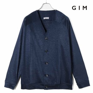 ◆【GIM(ジム)/春夏/リネンジャージーVネックカーディガン】[gim2380055-M]