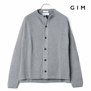 ◆【GIM(ジム)/春夏/アメリカンシーアイランドコットン14Gリブ編みクルーネックニットカーディガン】[gim2380011-LL]