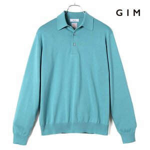 *[GIM( Jim )/ spring summer /si- Islay ndo cotton 18G long sleeve knitted polo-shirt ][gim2380024-L]