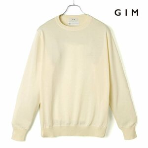 ◆【GIM(ジム)/春夏/アメリカンシーアイランドコットン18G長袖クルーネックニット】[gim2380031-L]