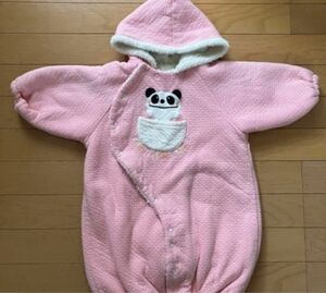 カバーオール ボア ロンパース ベビー服 出産準備 女の子 おくるみ 着ぐるみ 赤ちゃん 防寒 あったか もこもこ 綿100%