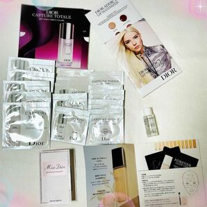 化粧品サンプルDiorのセット　基礎化粧品、香水 、ファンデ、口紅、試供品 サンプル
