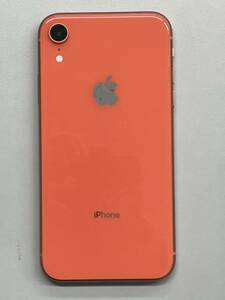 ☆ 美品 iphoneXR コーラルピンク 256GB バッテリー89% SIMフリー 判定〇 完動品 ☆