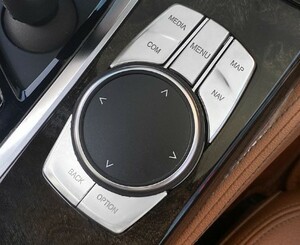 高品格♪ BMW サテンシルバー iDrive コマンド スイッチ カバー X4 G02 xDrive 30i M40i Mスポーツ ガーニッシュ X4シリーズ