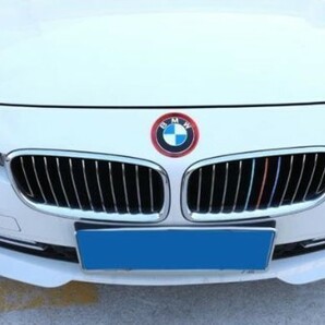 デザイン性UP♪ BMW エンブレム ボンネット バッチ リング セット レッド F32 F33 420i 428i 435i 440i クーペ カブリオレの画像1