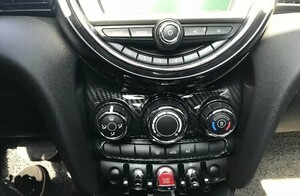 スポーティ全開♪ カーボン ルック センターコントロール パネル カバー ミニ BMW MINI F55 F56 F57 ワン クーパー クーパーD クーパーSD