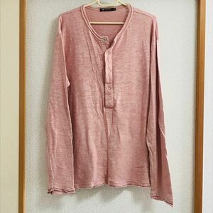 ニット生地の様なセーター ピンク系 Size L