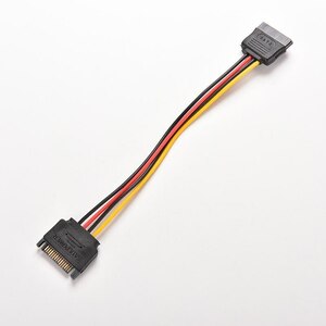 【追跡可能メール便】15Pin SATA 電源 延長ケーブル SATA電源延長 約20cm【J10】