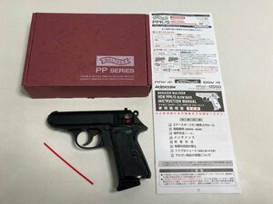 【★99-02-1229】■ジャンク■MARUZEN マルゼン ガスガン WALTHER ワルサー NEW PPK/S ブローバック ブラックモデル ワルサー社正式契約