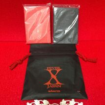 X JAPAN スピーカーティッシュ&ビニール巾着YOSHIKI　hide　販促品　非売品　パチンコフィーバー　激レア_画像2