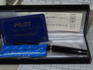 レターパック可 未使用 PILOT CUSTOM GRANDEE パイロット カスタム グランディ 万年筆 ペン先 14K 585 筆記用具ブラック ゴールド 細字 F 3