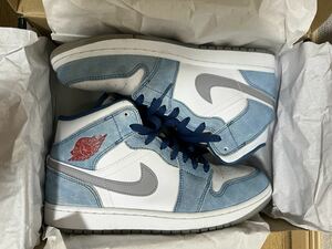 Nike Air Jordan 1 Mid University BlueDN3706-401 27.0cm エアジョーダン1 ハイパーロイヤル 1スタ売り切り！送料無料！