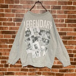 【激レア】90's★LEGENDARY★ Rappers★vintege☆レジェンド☆プリント★スウェット☆トレーナー★RAPTEES☆HIP HOP★古着