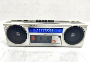 L100-W7-1323◆SONY ソニー FM/AMステレオ・ラジオカセット ラジカセ カセットデッキ CFS-V5 ジャンク③