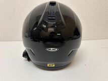 Y311-T23-442 HJC フルフェイス ヘルメット Mサイズ Bluetoothマイク搭載 S+com ブラック 取扱説明書付き 現状品_画像6