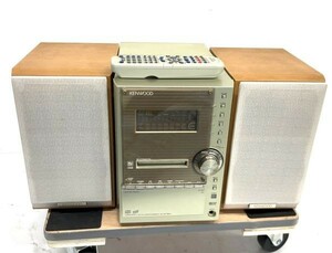 L177-W11-569KENWOOD ケンウッド システムコンポ RXD-SL3MD スピーカー LS-SL3MD-N CD MD カセット プレーヤー ラジオ 通電 〇ジャンク③