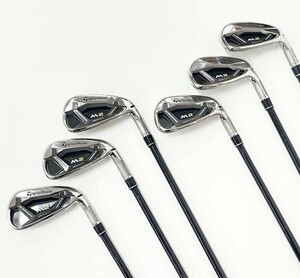 T541-T18-401 TaylorMade テーラーメイド M2 GEOCOUSTIC アイアン 6本セット 5.6.7.8.9.P 右利き ゴルフクラブ ゴルフ用品 ⑥