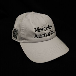 【新品未使用】Mercedes Anchor Inc. メルセデスアンカーインク キャップ ホワイト ブラックアイパッチ 取扱注意 帽子 Black Eye Patch Cap