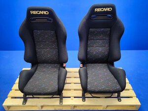 1円スタート！SXE10 アルテッツァ 取り外し レカロ RECARO クロ フロント シート 左右セット シートレール付　　　　　2400298 　2E8-3 友