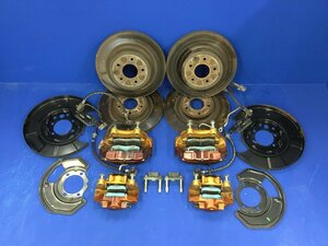 1円スタート！日産 Z33 フェアレディZ 純正 Brembo 4POT 2POT キャリパー ローター セット 1台分　　　　　　 　　2400029　2J2-4 城