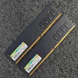 【中古】DDR4メモリ 16GB(8GB2枚組) シリコンパワー SP008GBLFU240B02 [DDR4-2400 PC4-19200]