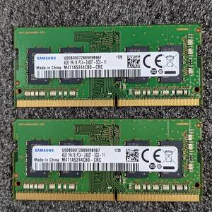 [Используется] DDR4 SODIMM 8GB (4GB2 2) SAMSUNG M471A5244CB0 [DDR4-2400 PC4-19200]