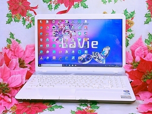  new model Window11 installing / finest quality goods / super-beauty goods / white color. NEC Lavie/ super high speed SSD256GB/ high speed 4GB memory / soft great number //DVD roasting / office 