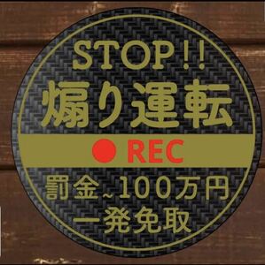 カーボン柄　マグネット　煽り運転　ドラレコ　ドライブレコーダー　ステッカー　バージョンあり