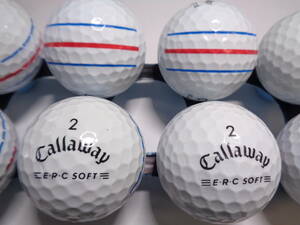 [9-CWA] キャロウェイ イーアールシーソフト Callaway ERC SOFT 三本線 10球 ロストボール【中古】