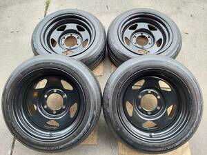  Zero house CRAZY T-1 8J-16 -inch ET0 139.7-6H Bridgestone eko Piaa PZ-XC 185/60R16 over fender Hiace Regius small diameter 