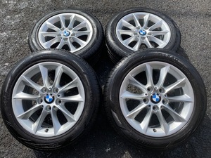 2022年製タイヤ 美品 BMW 1シリーズ(F20)純正 Vスポーク411 7J-16インチ ET40 PCD120 2シリーズ(F22)3シリーズ(E36,E46)Z4