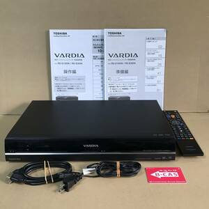 TOSHIBA VARDIA RD-E305K・HDMIケーブル+リモコン+説明書付き。DVD再生+録画+ダビング等の簡易動作確認済み。古いのでジャンク扱い品。 