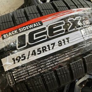 ◆冬用SET!! 即納OK!! スズキ スイフトスポーツ純正 ZC33S 17×6.5J+50 114.3/5H GRIPMAX アイスX 195/45R17 新品スタッドレスタイヤ 23年の画像9