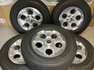 ◆1000円～完全売切!! 5本SET JEEP ジープ JK ラングラー 純正 18×7.5J+44.4 127/5H ブリヂストン デューラーH/T 255/70R18 バリ溝!!