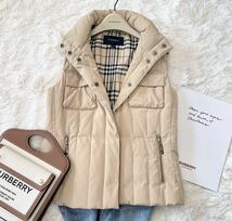 美品　BURBERRY バーバリー バーバリーロンドン ダウンベスト ダウンジャケット ノバチェック ダウン90% フェザー10% 38_画像8