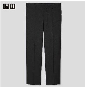 UNIQLO U レギュラーフィットテーパードパンツ 437301 ブラック