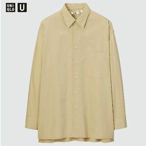 UNIQLO U オーバーサイズシャツ KHAKI S 455657