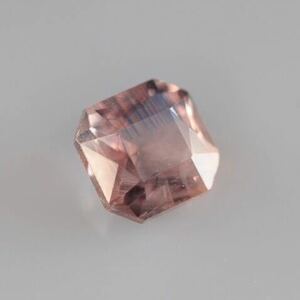 ★非加熱★天然パパラチアサファイアルース0.389ct アンヒートソーティング付き★パパラチア★アンヒート★エメラルドカット★