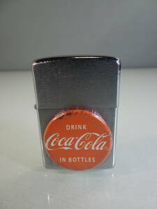 ZIPPO/ジッポ　コカコーラ/Coca-Cola　////-///　　ダメージあり　ジッポーライター　中古　オイルライター　実用　