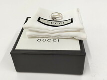 【中古】GUCCI インターロッキンG オープンバンドリング 表記サイズ9 SV925 シルバー_画像10