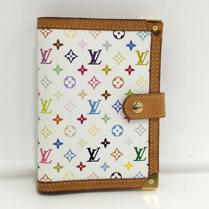 【中古】LOUIS VUITTON アジェンダPM 手帳カバー モノグラム マルチカラー ブロン R20896