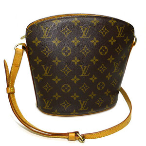 【中古】LOUIS VUITTON ドルーオ ショルダーバッグ モノグラム ブラウン M51290