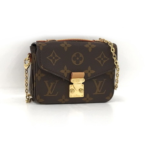 【中古】LOUIS VUITTON ミクロ メティス チェーン ショルダーバッグ モノグラム ゴールド金具 M81267