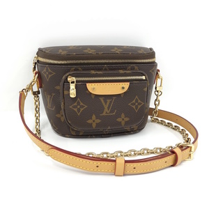 【中古】LOUIS VUITTON ショルダーバッグ チェーン ミニ バムバッグ モノグラム M82335