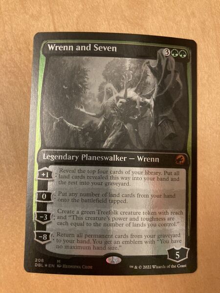 DBL レンと七番 英語 Foil 一枚 mtg 銀幕 ダブルフューチャー フォイル