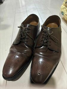 REGAL ウイングチップ ビジネスシューズ 革靴 リーガル ブラウン レザー 靴　25.5