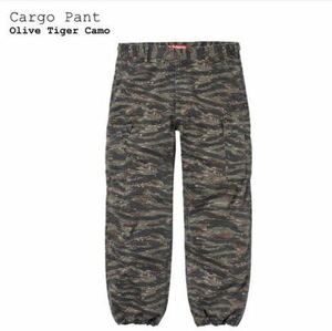 2024ss supreme cargo pant olive tiger camo タイガーカモ　カーゴパンツ　サイズ30